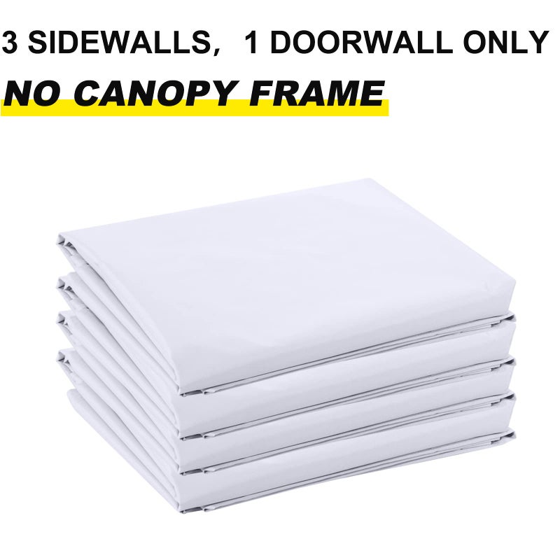 ABCCANOPY Side Wall 10x10, White (4 Walls Only, NOT Including Frame and Top) - Image 2